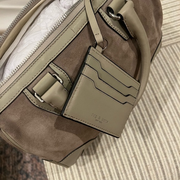 Rag & Bone Small Flight Bag in Grey Suede - Picture 8 of 8